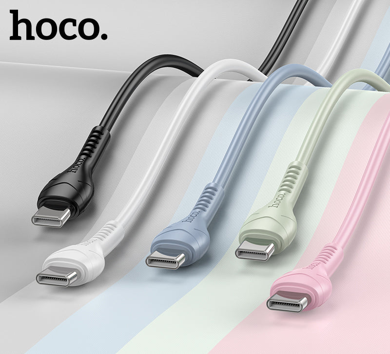 Hoco 25W USB-C Fast Charger with USB-C Cable 2m - Blue