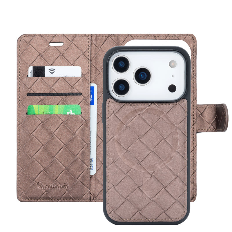 Apple iPhone 18 Pro Max Hoesje - Mocha Brown - 2 in 1 MagSafe Bookcase