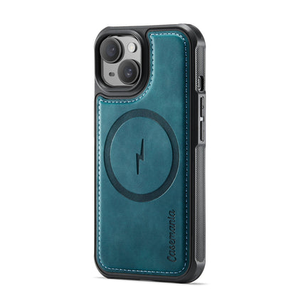 Apple iPhone 15 Case - Emerald Green - Faux Leather MagSafe Back Cover