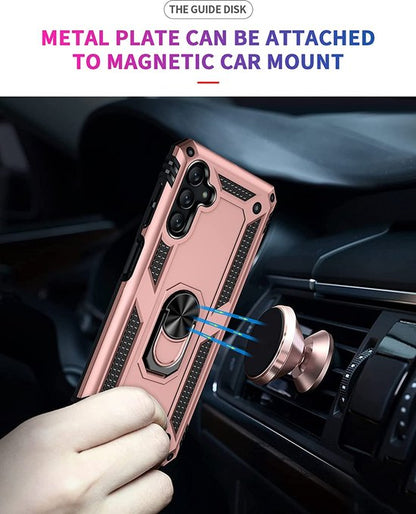 Samsung Galaxy A04s Hoesje - Roségoud - Armor Kickstand Back Cover
