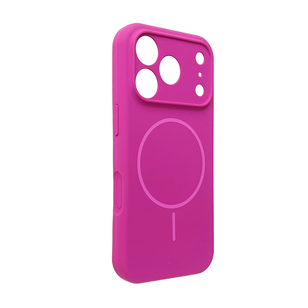 Apple iPhone 18 Pro Hoesje - Magenta - Zachte Liquid Siliconen MagSafe Back Cover