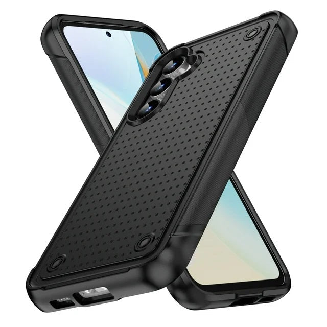 Samsung Galaxy S23 FE Hoesje - Zwart - Armor Back Cover