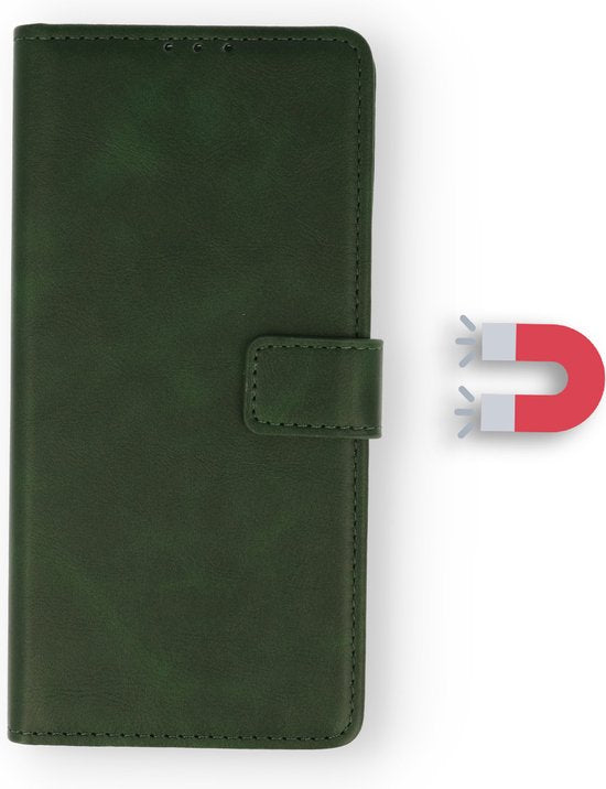 Apple iPhone 14 Hoesje - Groen - Bookcase