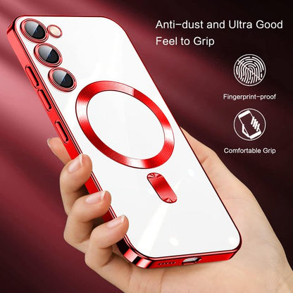 Samsung Galaxy S24 Case - Red - Silicone MagSafe Back Cover