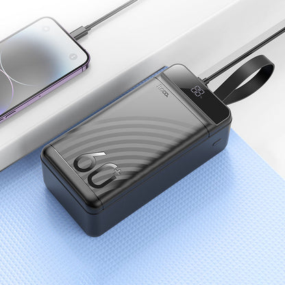 Hoco Powerbank 60.000mAh 22.5W - Zwart