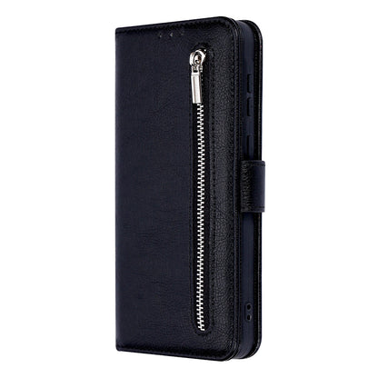 Samsung Galaxy A03 Hoesje - Zwart - Luxe Bookcase met Rits