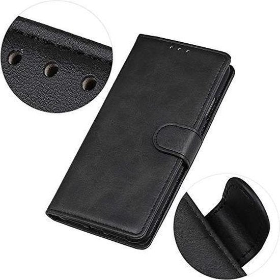 Apple iPhone 12 Hoesje - Zwart - Luxe Bookcase
