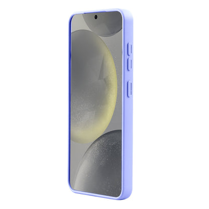 Samsung Galaxy S25 Plus Hoesje - Paars - Liquid Siliconen MagSafe Back Cover met Magneetring