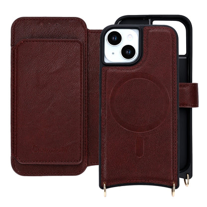 iPhone 15 Hoesje - Wijn Rood - CM Amsterdam Back Cover