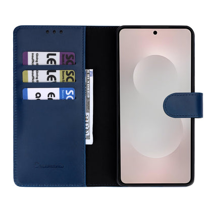 Samsung Galaxy S26 Ultra Hoesje - Navy Blue - Echt Leren 2 in 1 MagSafe Bookcase