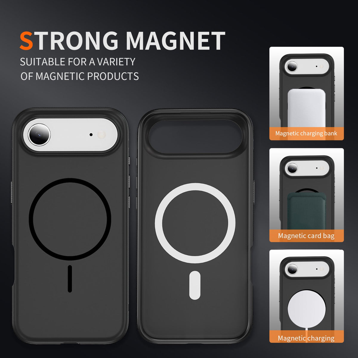 Apple iPhone 17 Pro Max Hoesje - Zwart - Magnetische Liquid Siliconen MagSafe Back Cover
