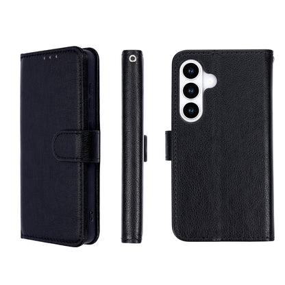 Samsung Galaxy A37 Hoesje - Zwart - Luxe Kunstlederen Portemonnee Bookcase