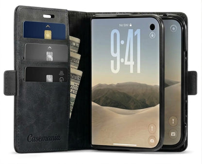 Apple iPhone Duo Hoesje - Charcoal Gray - Dunne Bookcase