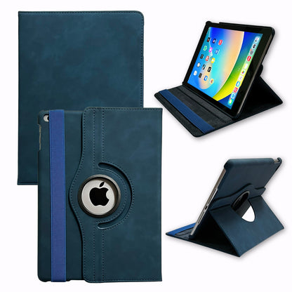 iPad 9.7 inch 2018 Tablethoes - Navy Blue - Draaibare Bookcase
