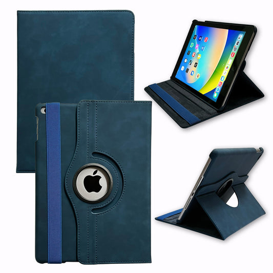 iPad 9.7 inch 2018 Tablethoes - Navy Blue - Draaibare Bookcase