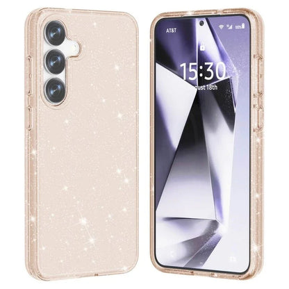 Samsung Galaxy S25 Plus Hoesje - Goud - Glitter Back Cover