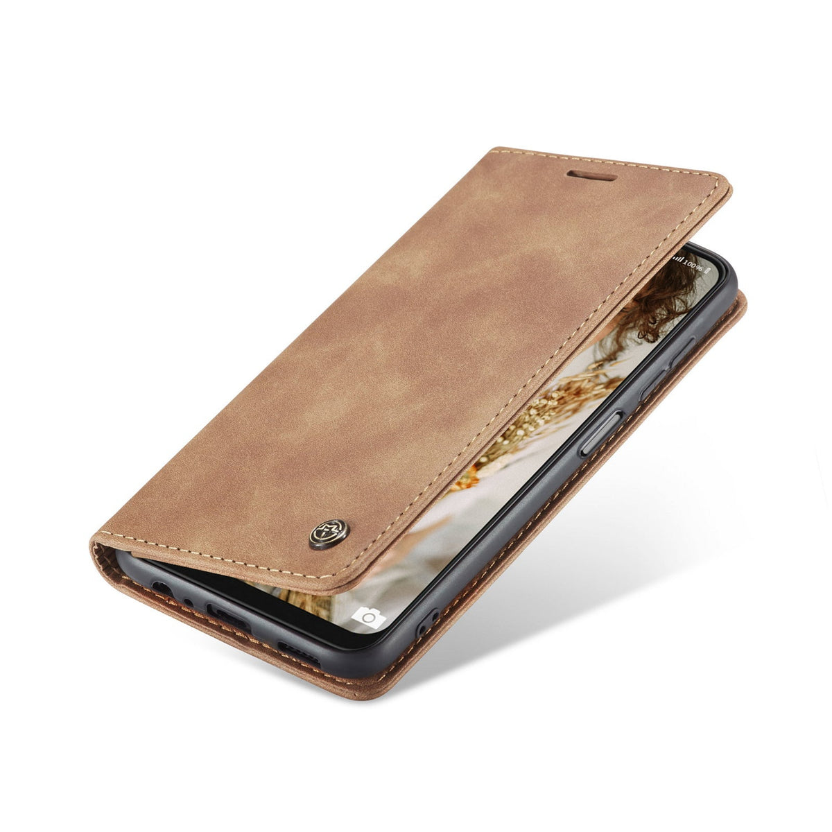 Étui Oppo A79 - Marron Sienne - Étui portefeuille fin