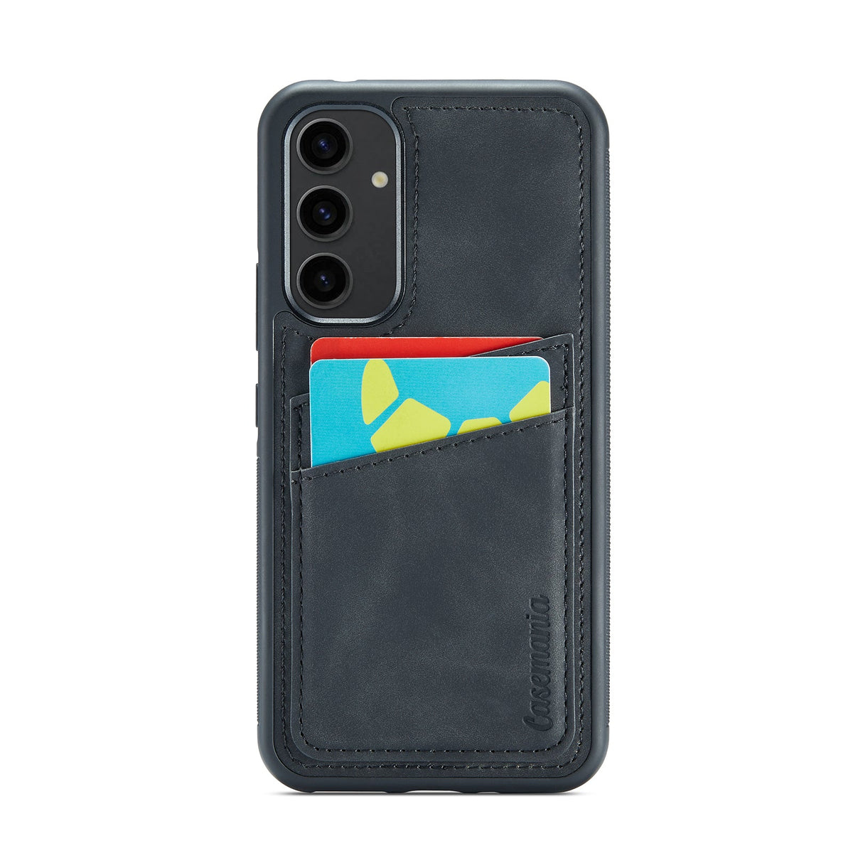 Samsung Galaxy A56 Hoesje - Charcoal Grey - Back Cover met Pasjeshouder