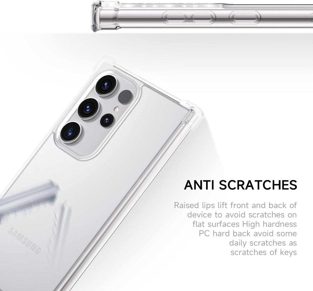 Samsung Galaxy S25 Ultra Hoesje - Transparant - Anti-Shock Back Cover
