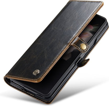 Samsung Galaxy Z Fold 3 5G Hoesje - Cognac Brown - Bookcase