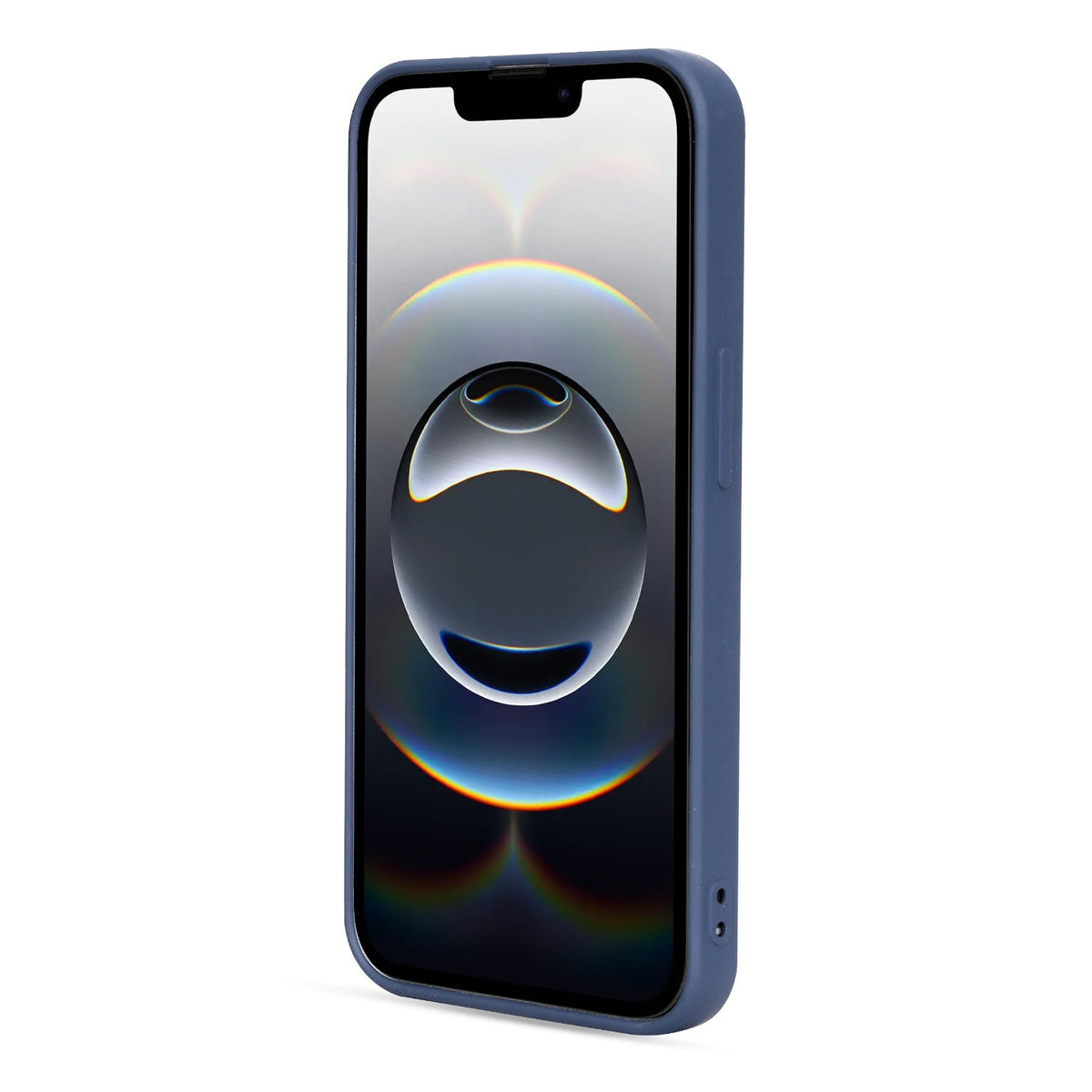 Apple iPhone 16e Hoesje - Blauw - Marmer Diamant Glitter Back Cover