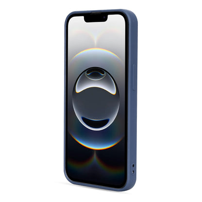 Apple iPhone 16e Hoesje - Blauw - Marmer Diamant Glitter Back Cover