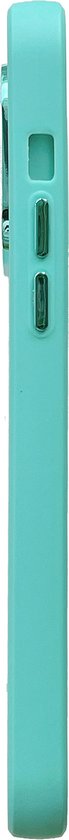 Apple iPhone 14 Pro Hoesje - Turquoise - Shockproof Siliconen Back Cover
