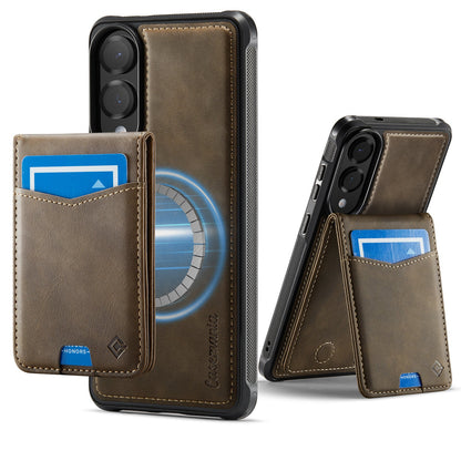 Samsung Galaxy S25 Edge Case - Mahogany Brown - Back Cover with Card Holder