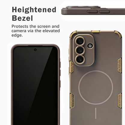 Samsung Galaxy A57 Hoesje - Matte Bruin - Frosted Matte Hardcase MagSafe Back Cover