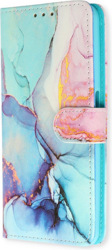 OPPO A16 Hoesje - Marmer Nova - Print Bookcase