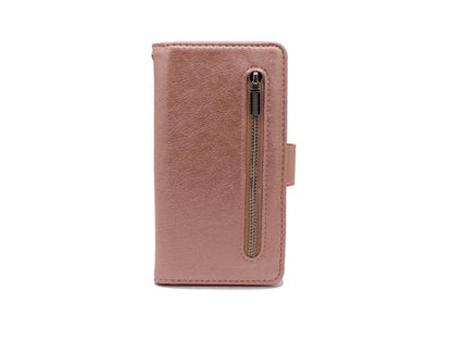 Samsung Galaxy S20 Ultra Hoesje - Rosegoud - Glitter Luxe Bookcase met Rits