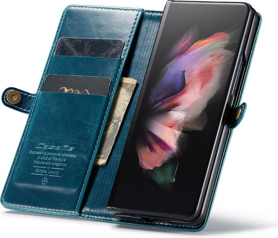 Samsung Galaxy Z Fold 3 5G Hoesje - Emerald Green - Bookcase