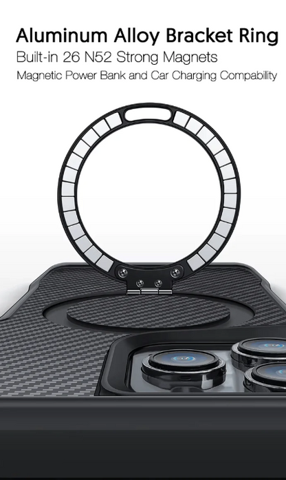 Apple iPhone 17 Case - Black - Carbon MagSafe Back Cover