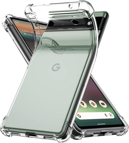 Google Pixel 6a Hoesje - Transparant - Anti-Shock Back Cover