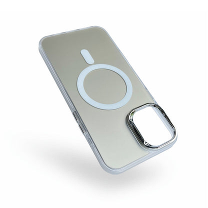 Apple iPhone 16 Plus Case - Silver - Fusion Armor MagSafe Back Cover