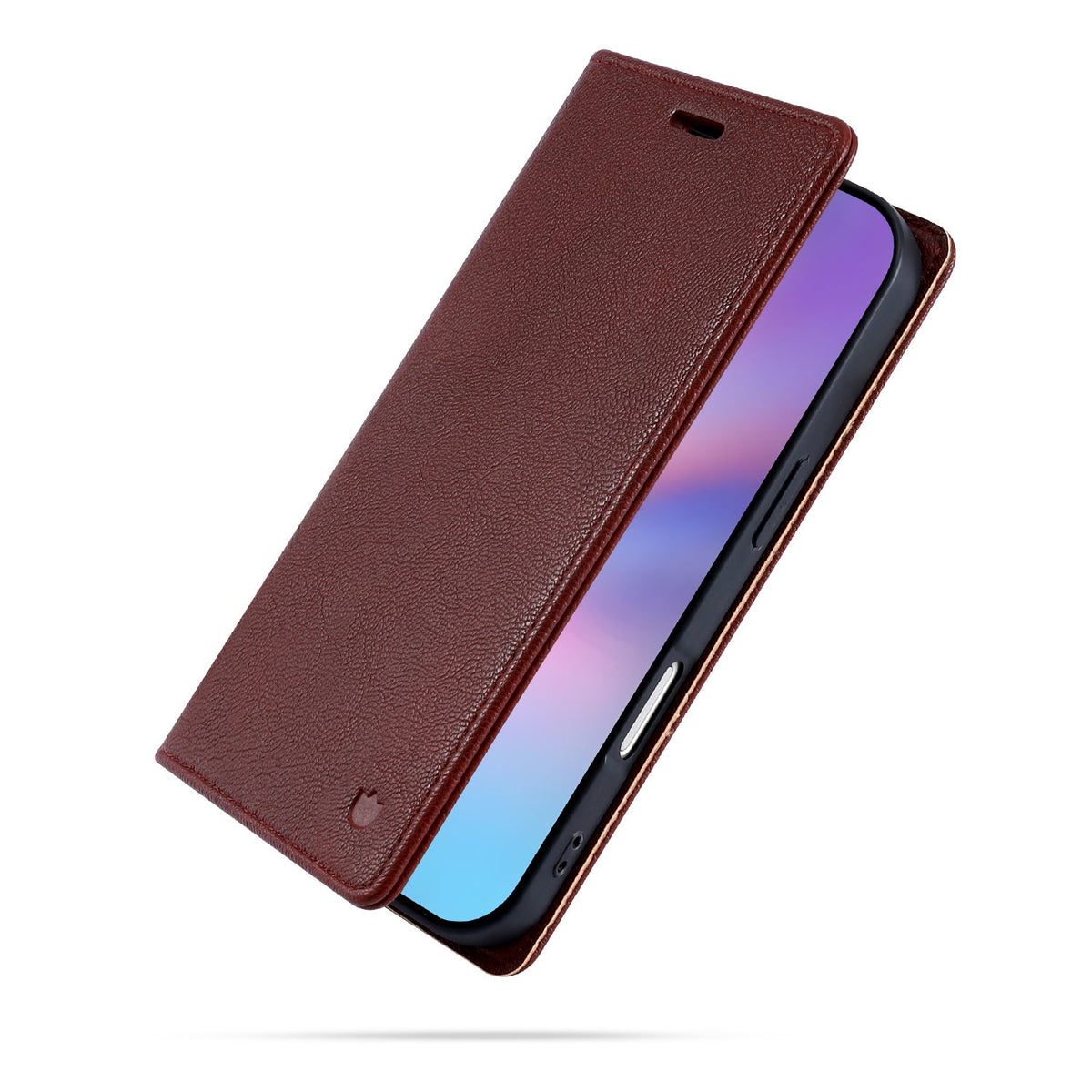 Apple iPhone 18 Pro Hoesje - Burgundy Red - Dunne Leather-look Back Cover