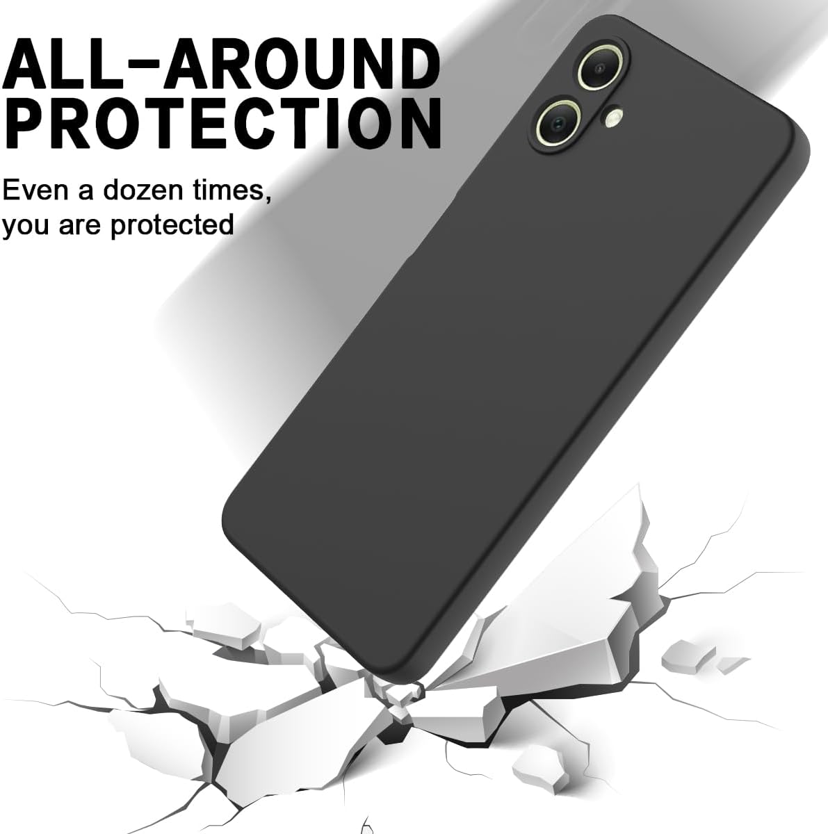 Coque Samsung Galaxy A06 - Noir - Étui arrière en silicone
