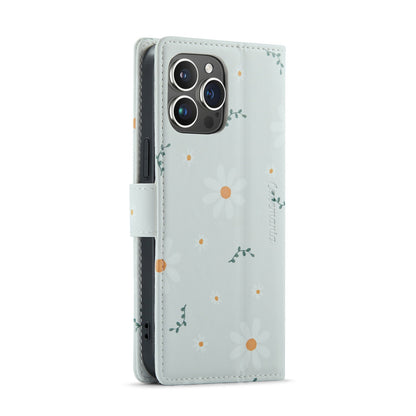 Apple iPhone 14 Pro Max Hoesje - Madeliefje - Print Bookcase