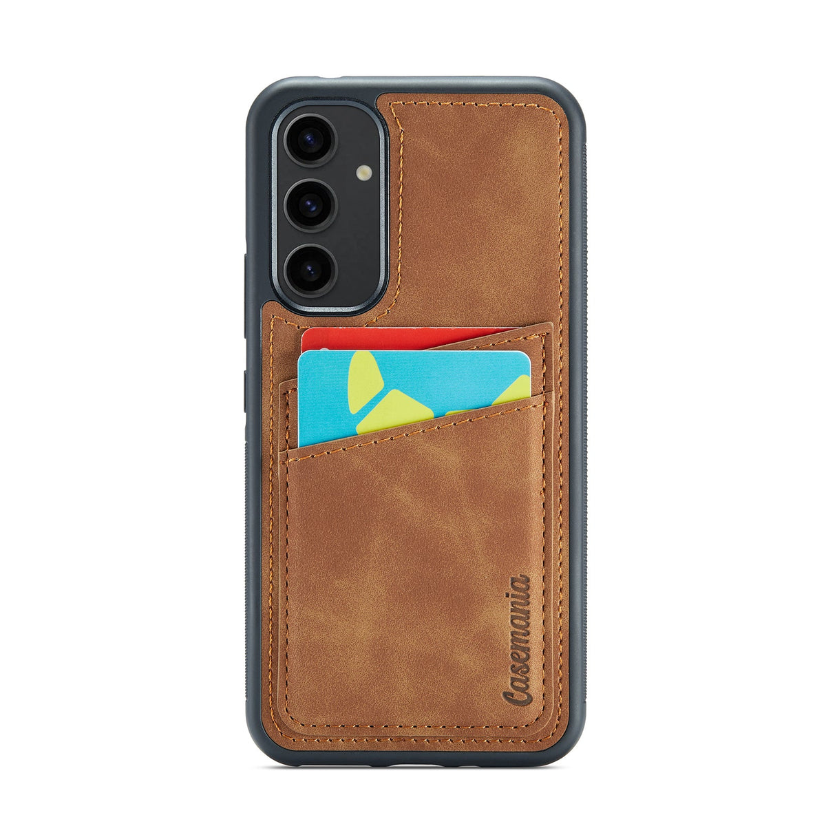 Samsung Galaxy A25 Hoesje - Sienna Brown - Back Cover met Pasjeshouder