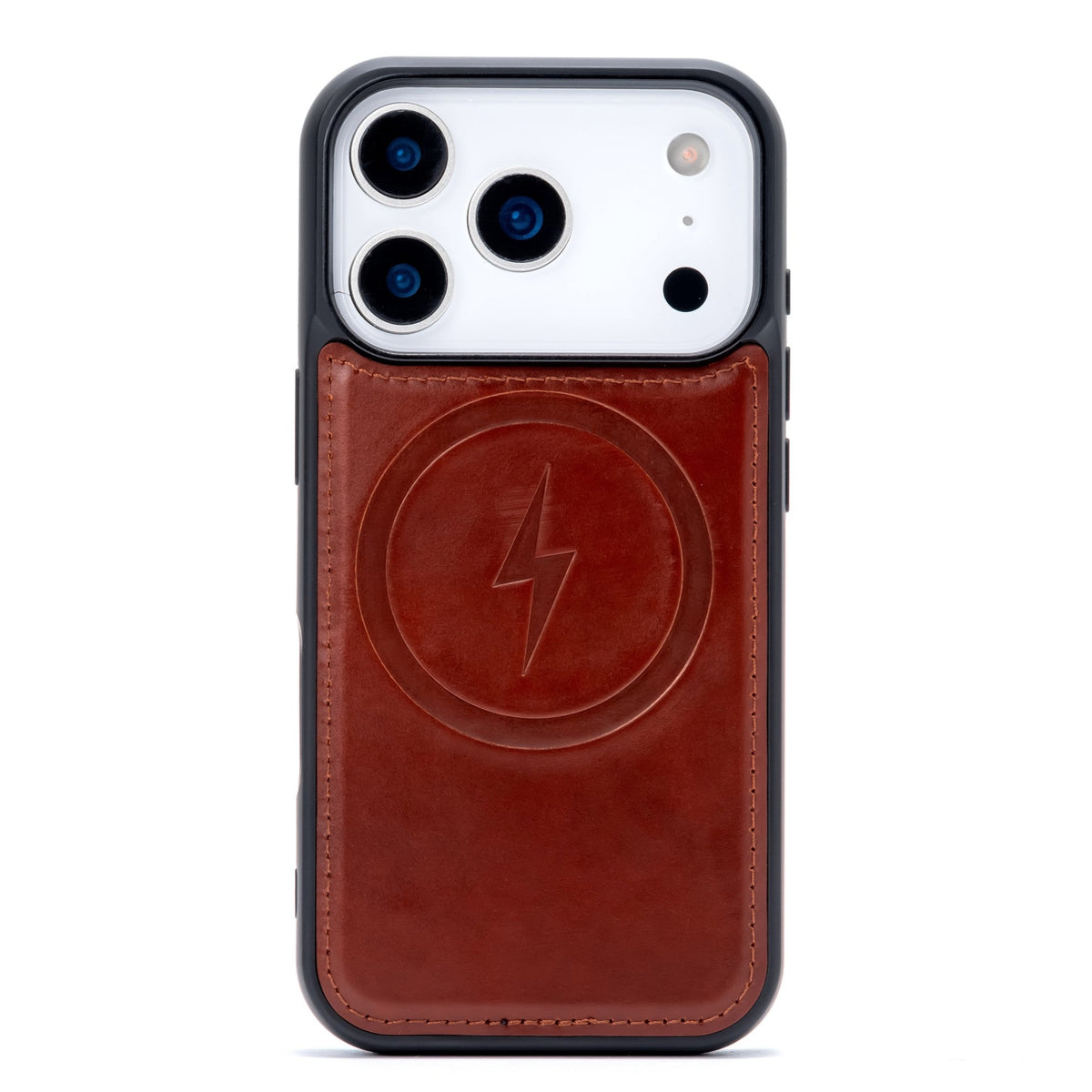 Apple iPhone 17 Pro Hoesje - Chestnut Brown - Echt Leren MagSafe Back Cover
