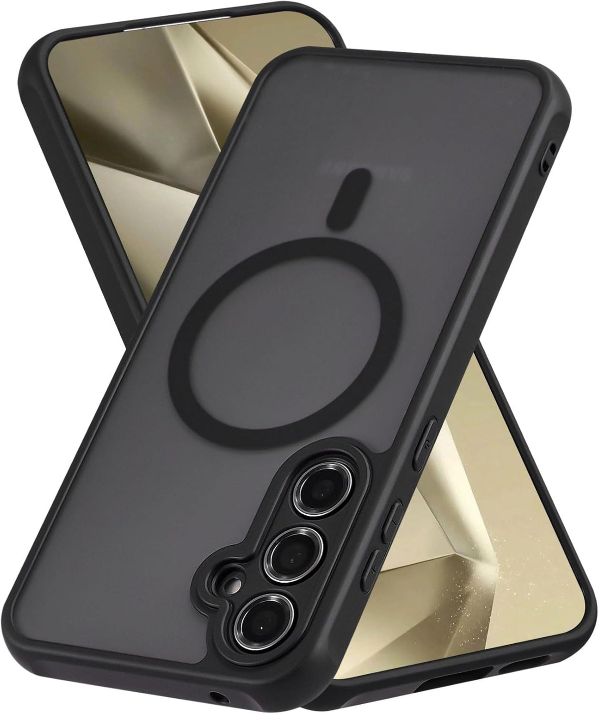 Samsung Galaxy S25 Plus Hoesje - Zwart - Matte Armor MagSafe Back Cover