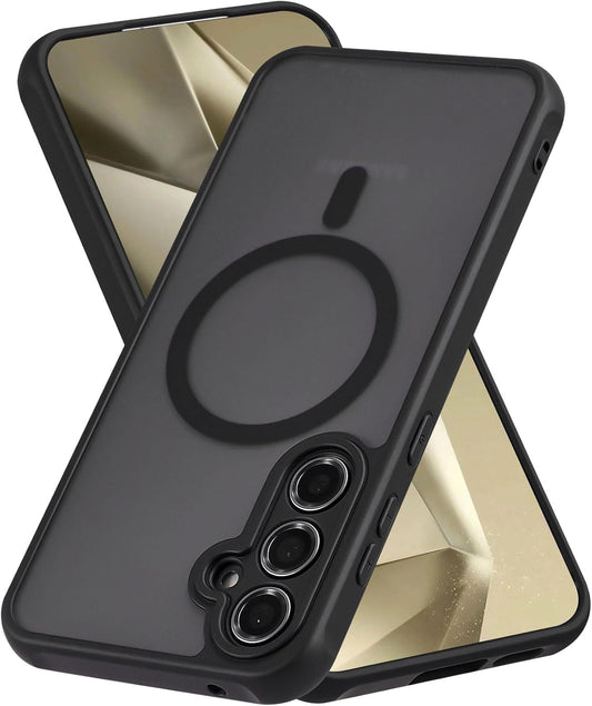 Samsung Galaxy S25 Hülle - Schwarz - Mattes Armor-MagSafe-Backcover