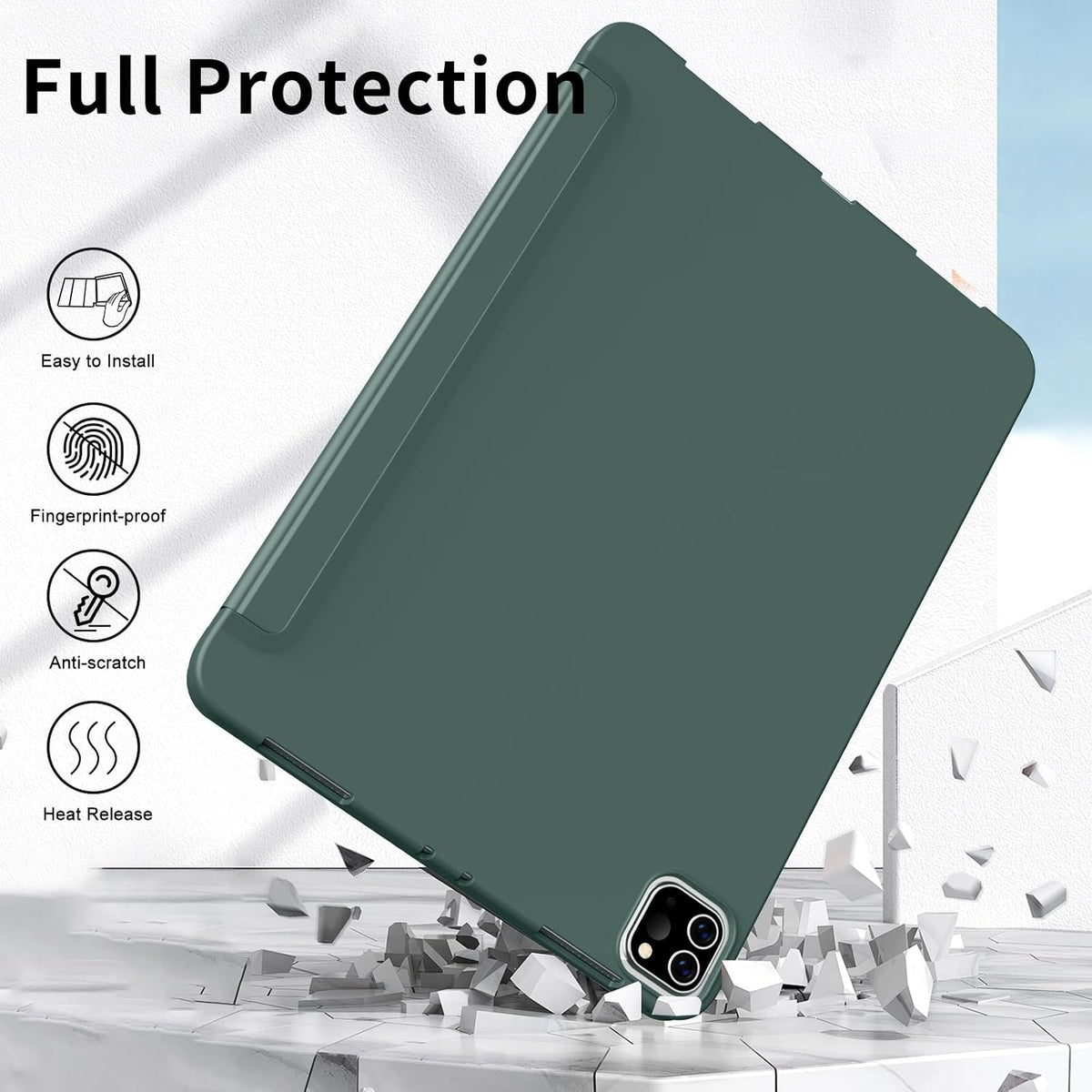 Étui pour tablette Apple iPad Air 13 (2024) - Vert - Smart Cover