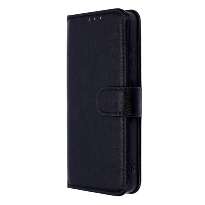 Samsung Galaxy S26 Plus Hülle - Schwarz - Luxuriöse Kunstleder-Portemonnaie-Bookcase