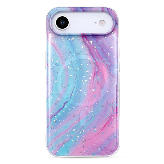 iPhone 17 Air Hoesje - Unicorn - Marmer Glitter MagSafe Back Cover