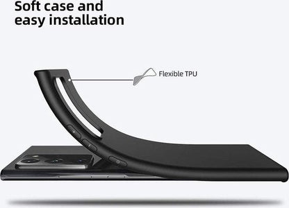 Samsung Galaxy Note 20 Ultra Hoesje - Zwart - Siliconen Back Cover