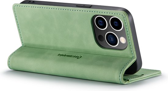 Apple iPhone 14 Pro Max Hoesje - Pistache Green - Dunne Bookcase