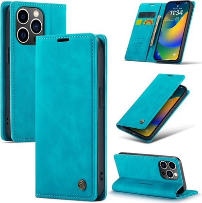 Apple iPhone 14 Pro Max Case - Azure Blue - Slim Wallet Case