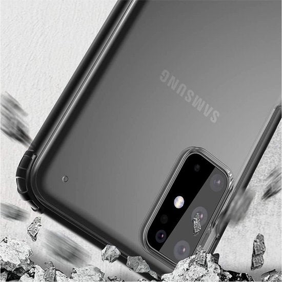 Samsung Galaxy S20 Plus Hoesje - Zwart - Anti Slip Back Cover