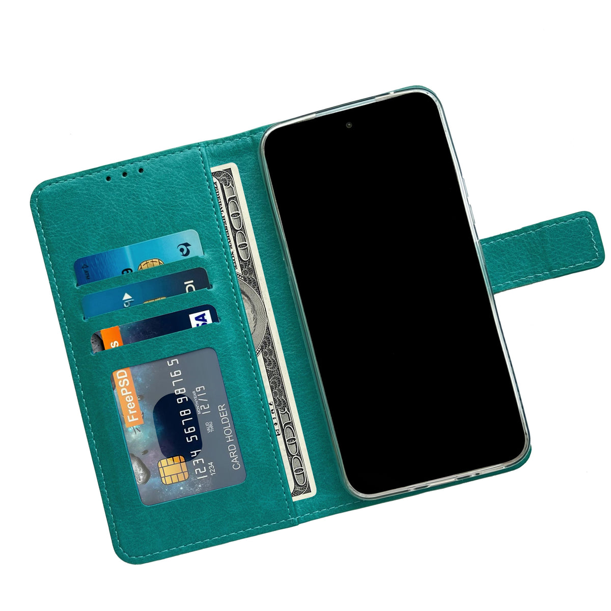 Samsung Galaxy A14 4G Hülle - Türkis - Bookcase